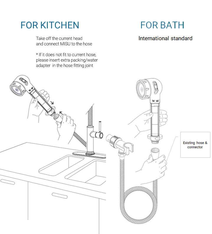 MISU Anion Shower Handheld Head