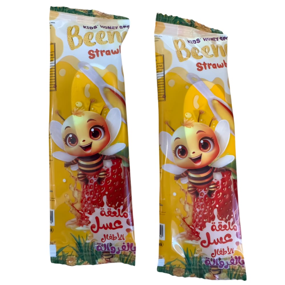 BeeNoo Kids Strawberry Sidr Honey spoons 3.5GM 12pcs (Copy)