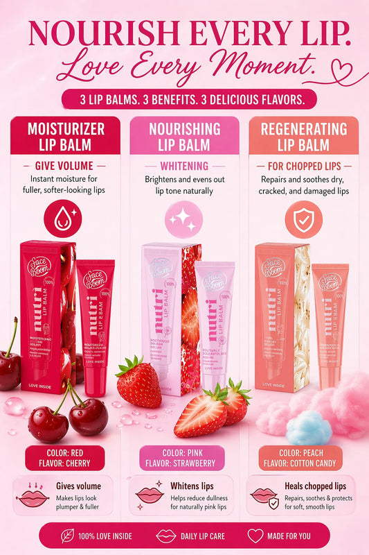 Faceboom Nutri Lip Balm SET OF Three