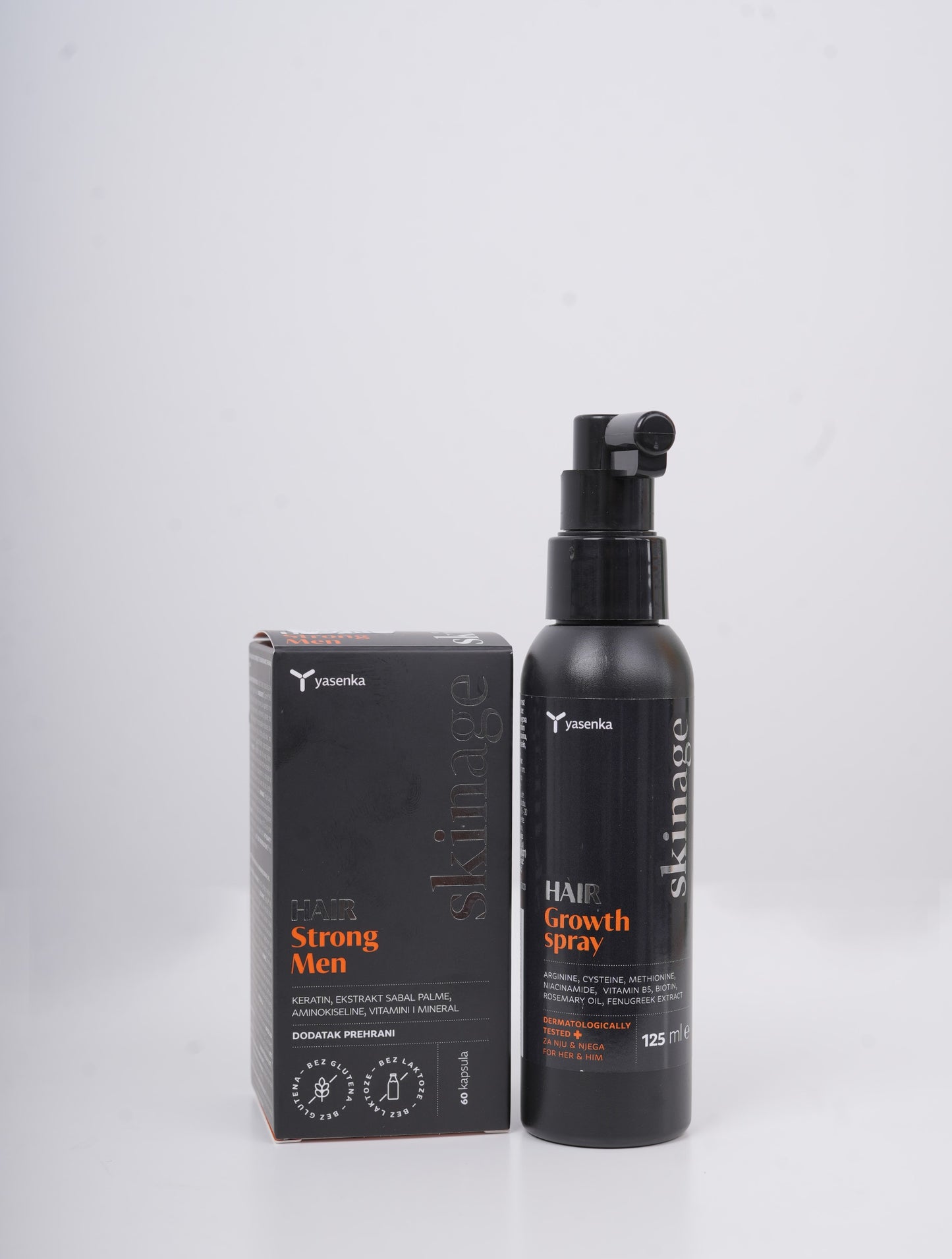 Skinage HAIR Strong MEN 60s Capsules SET( Capsules +Spray)