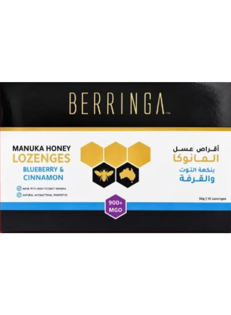 Manuka Honey Lozenges Blueberry & Cinnamon 900+ MGO 10s