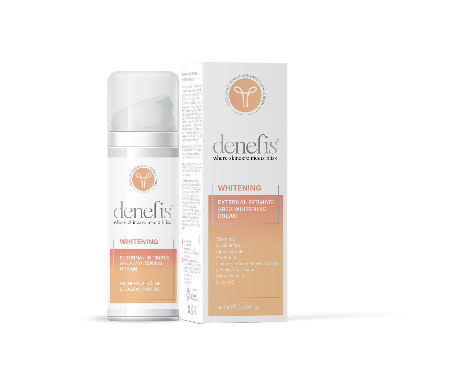 DENEFİS® EXTERNAL INTIMATE AREA WHITENING CREAM 50ML New