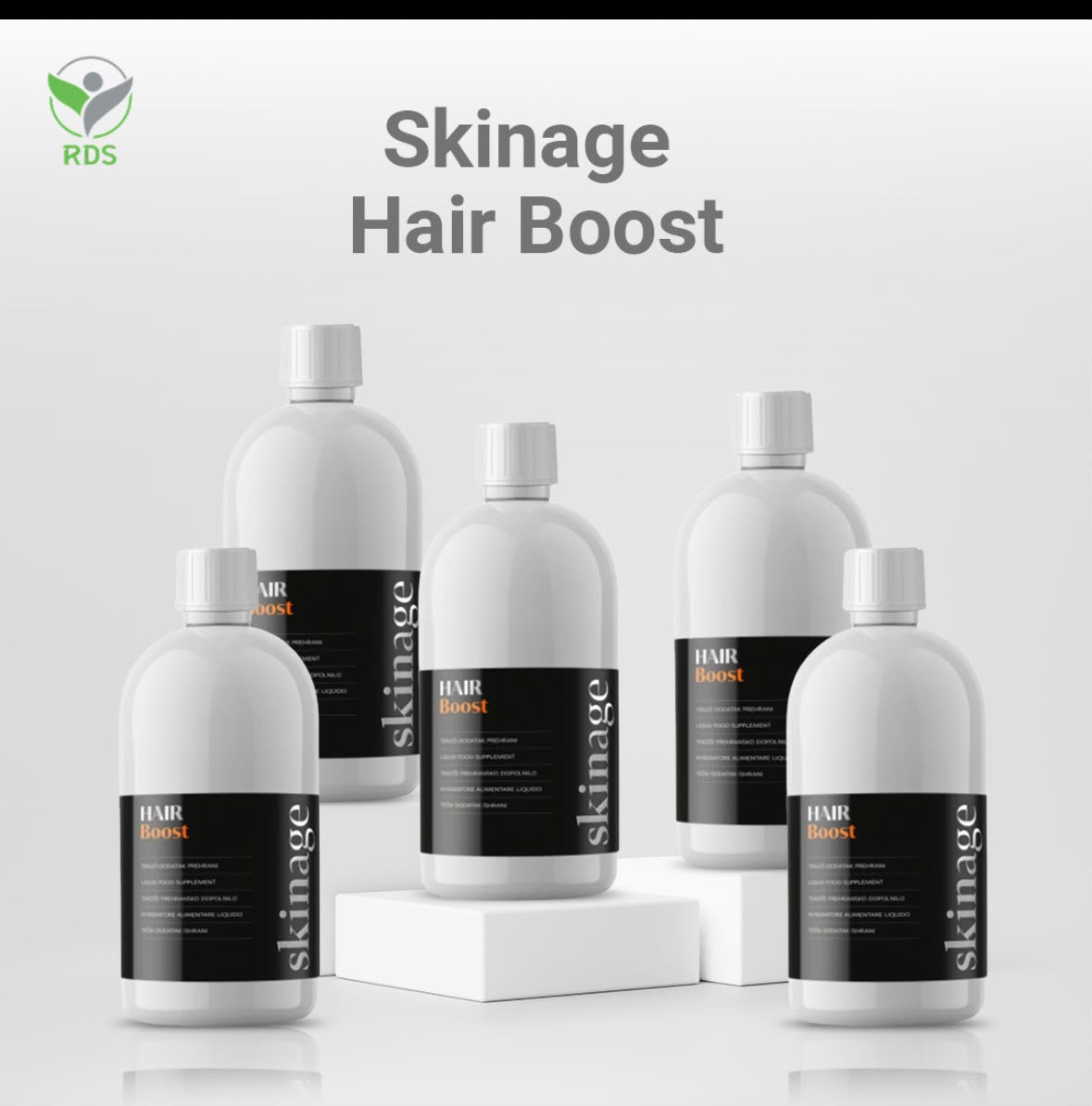 Skinage Hairboost Syrup 500ml SET Of 5pcs 100Days